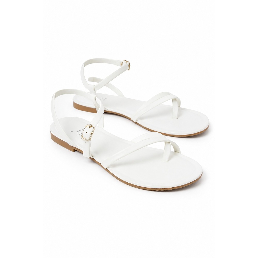 A New Day Alexandra Strappy Sandals White Size 9.5 New in Box
